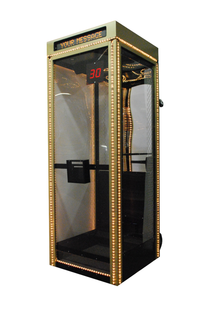 Deluxe Traveler Money Booth Machine | Hardcase Booth | Blowing Cash
